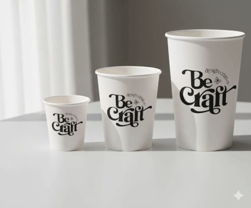 Copo biodegradável de papel - Personalizado